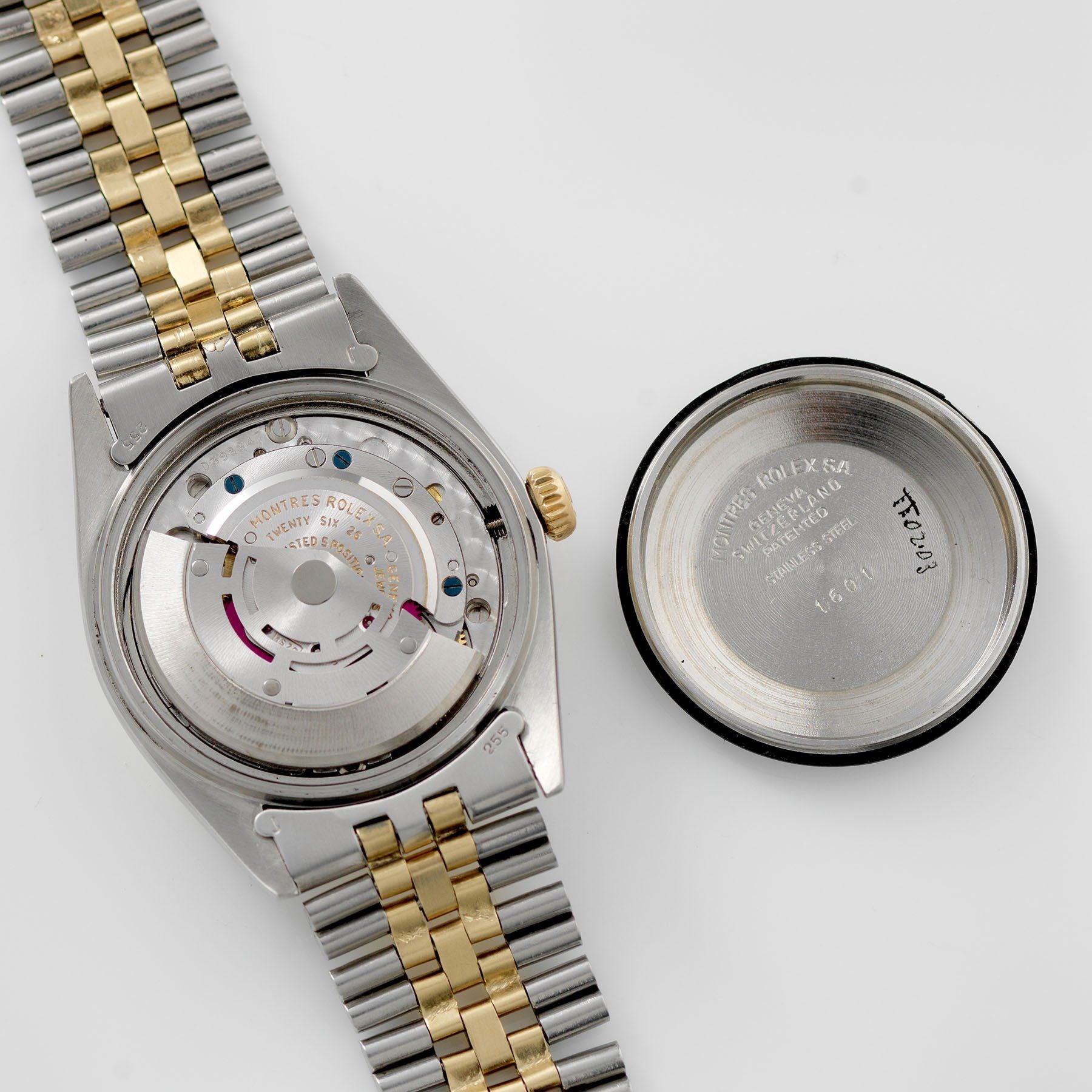 Rolex Datejust Steel and Gold 1601 Silver Dial