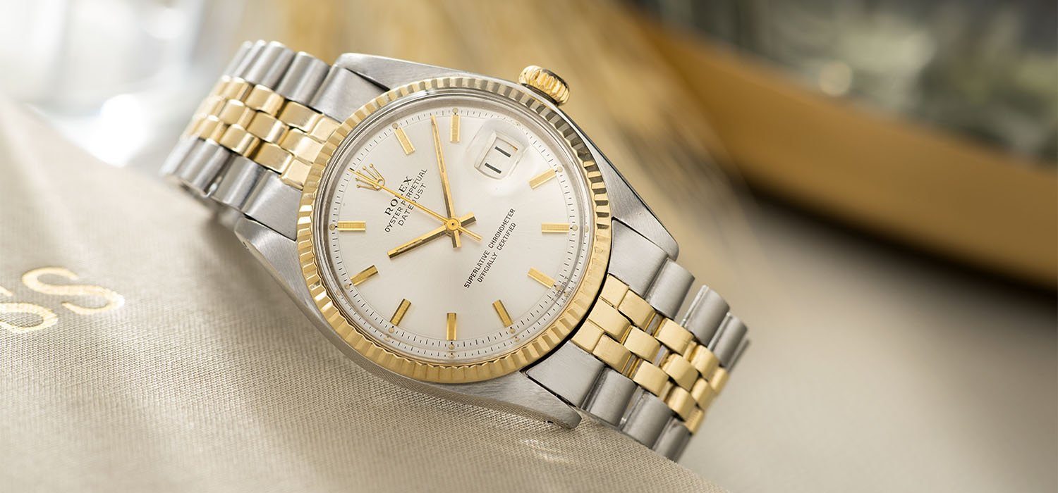 Rolex Datejust Steel and Gold 1601 Silver Dial