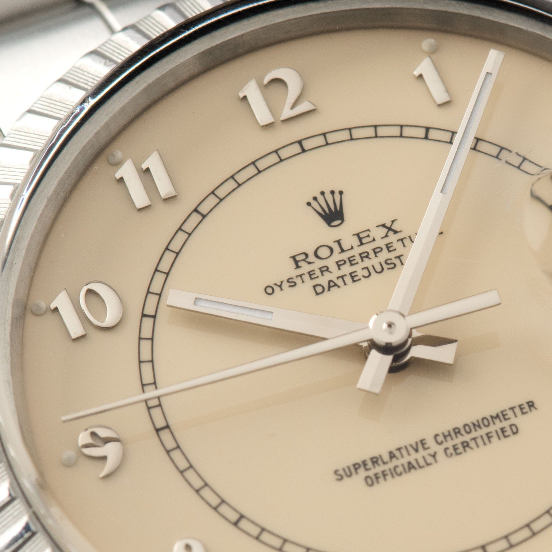 Rolex Datejust Cream Boiler Guage Dial 16030