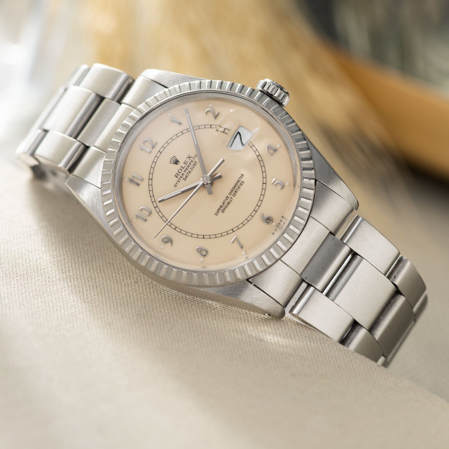 Rolex Datejust Cream Boiler Guage Dial 16030