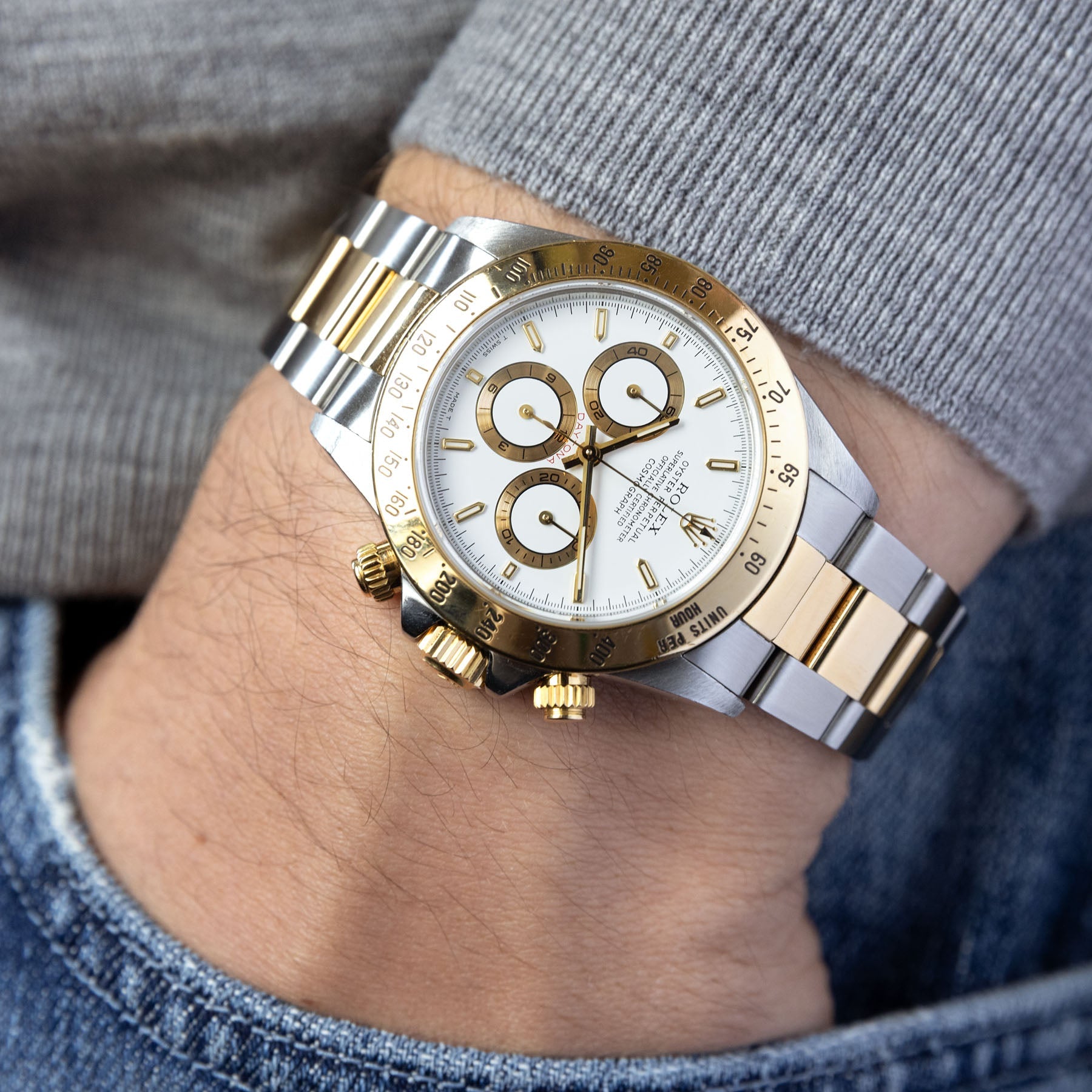 Rolex Daytona 16523 White Dial with Box and Papers