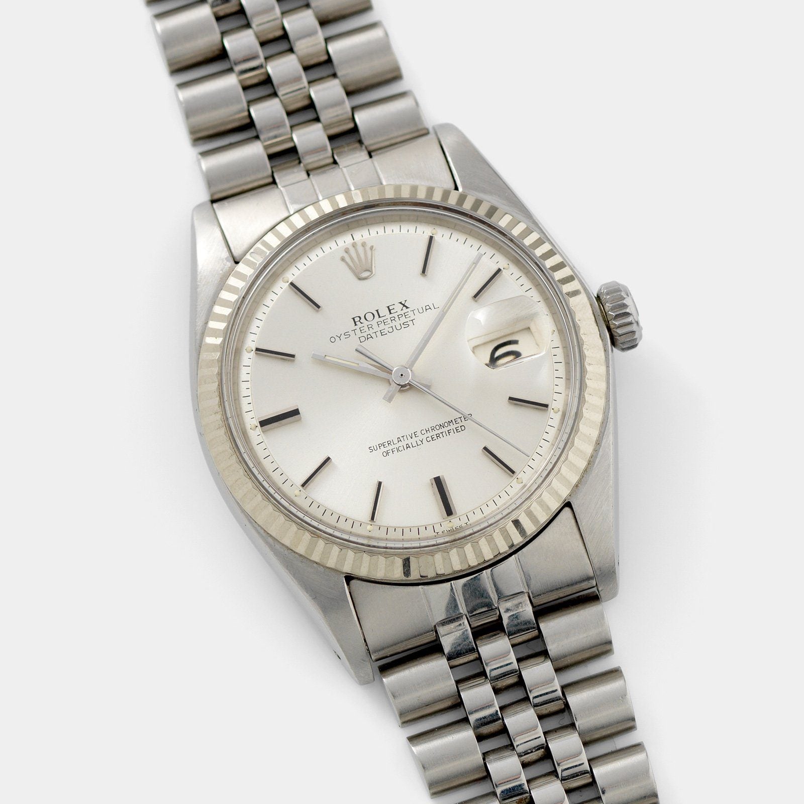 Rolex Datejust Steel 1601 with Silver Dial