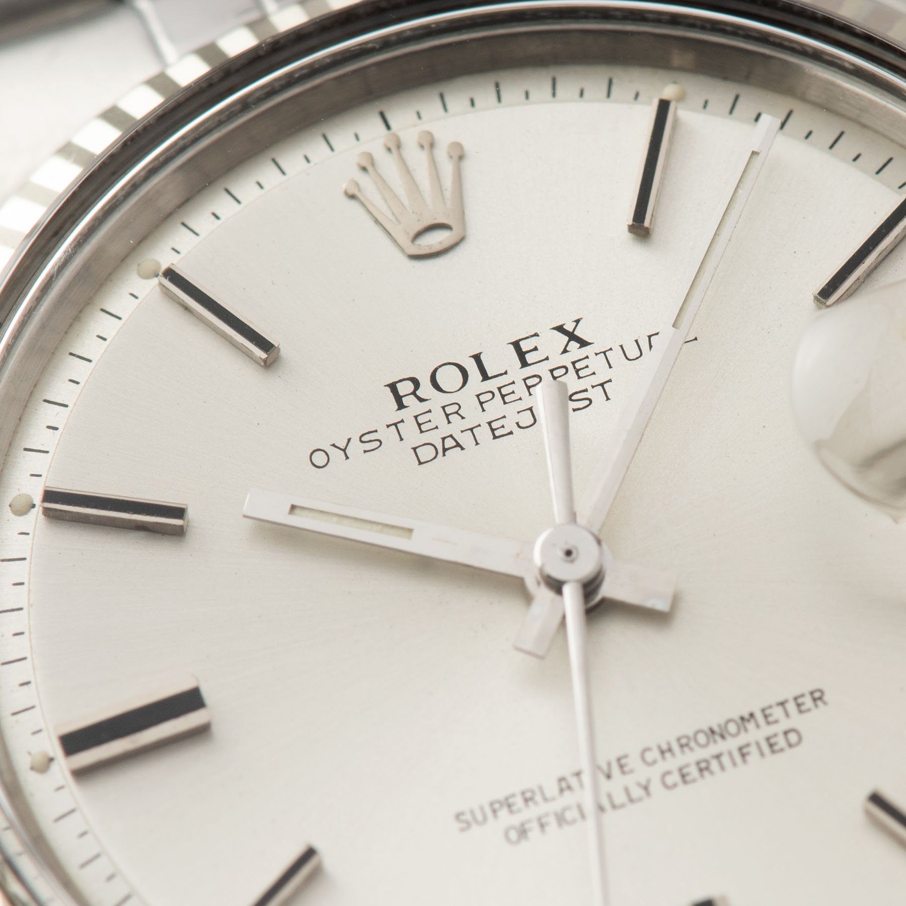 Rolex Datejust Steel 1601 with Silver Dial