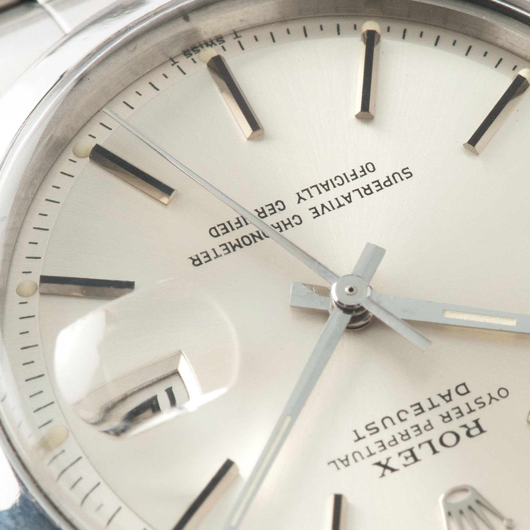 Rolex Datejust Silver Soleil Dial 1600