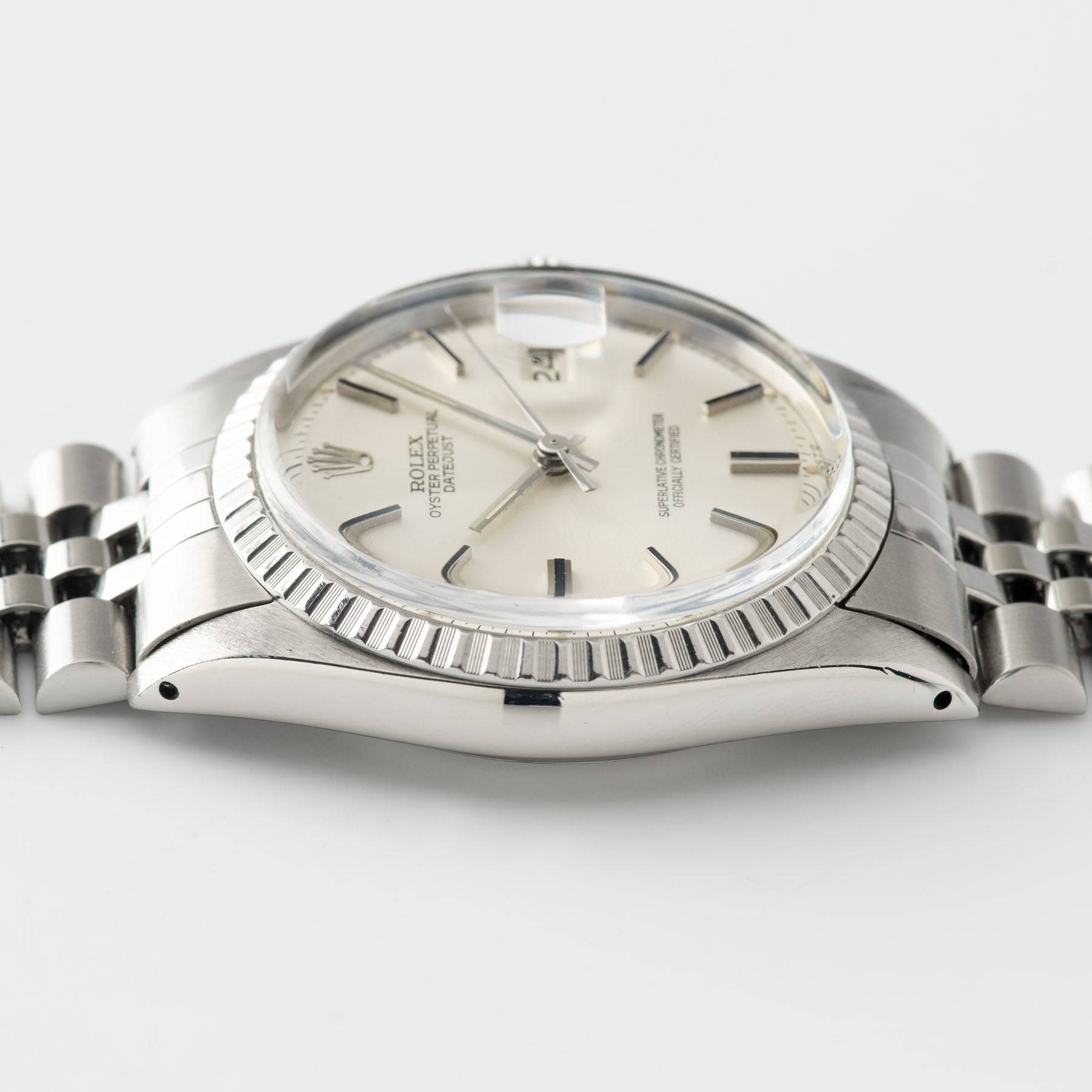 Rolex Datejust Silver Soleil Sigma Dial 1603