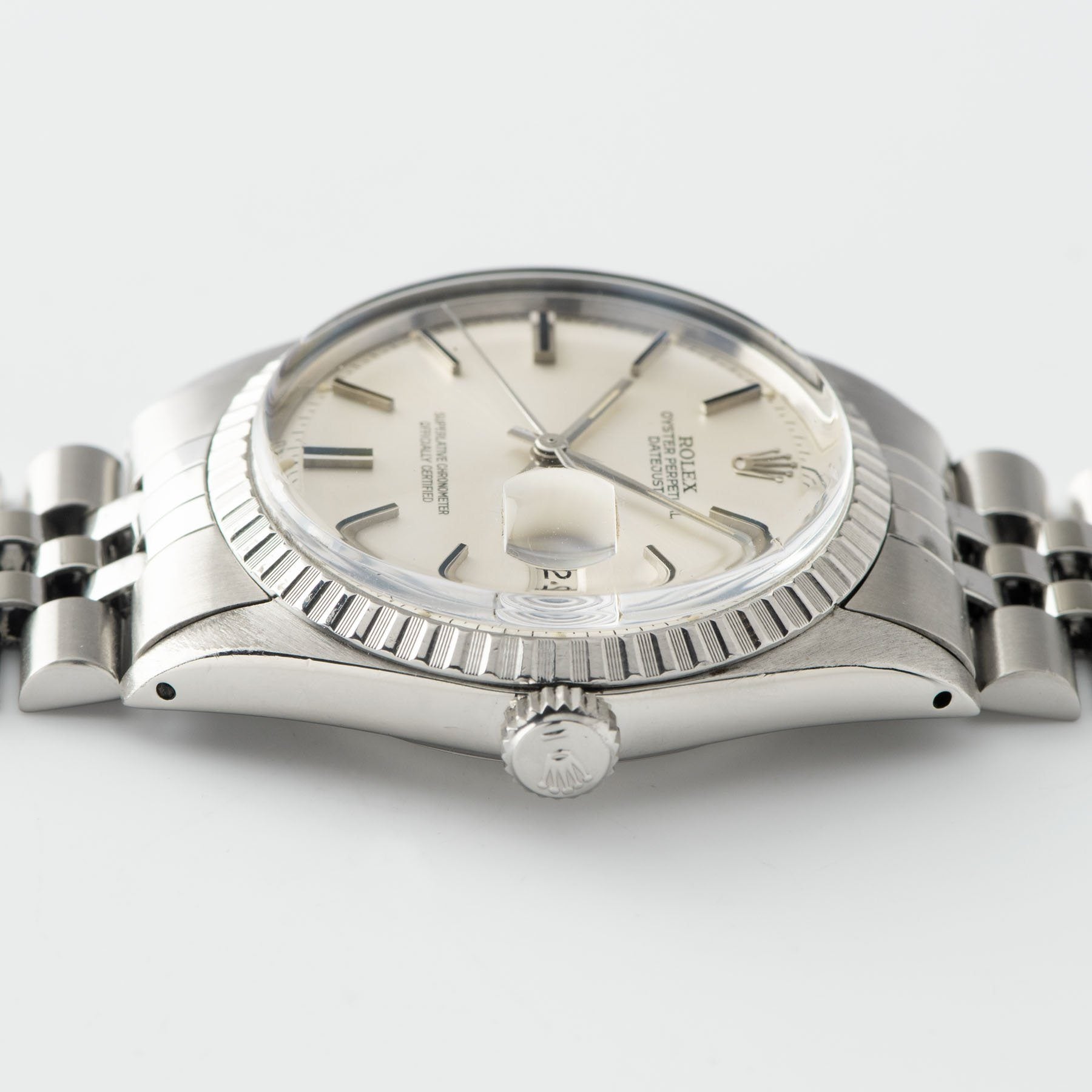 Rolex Datejust Silver Soleil Sigma Dial 1603