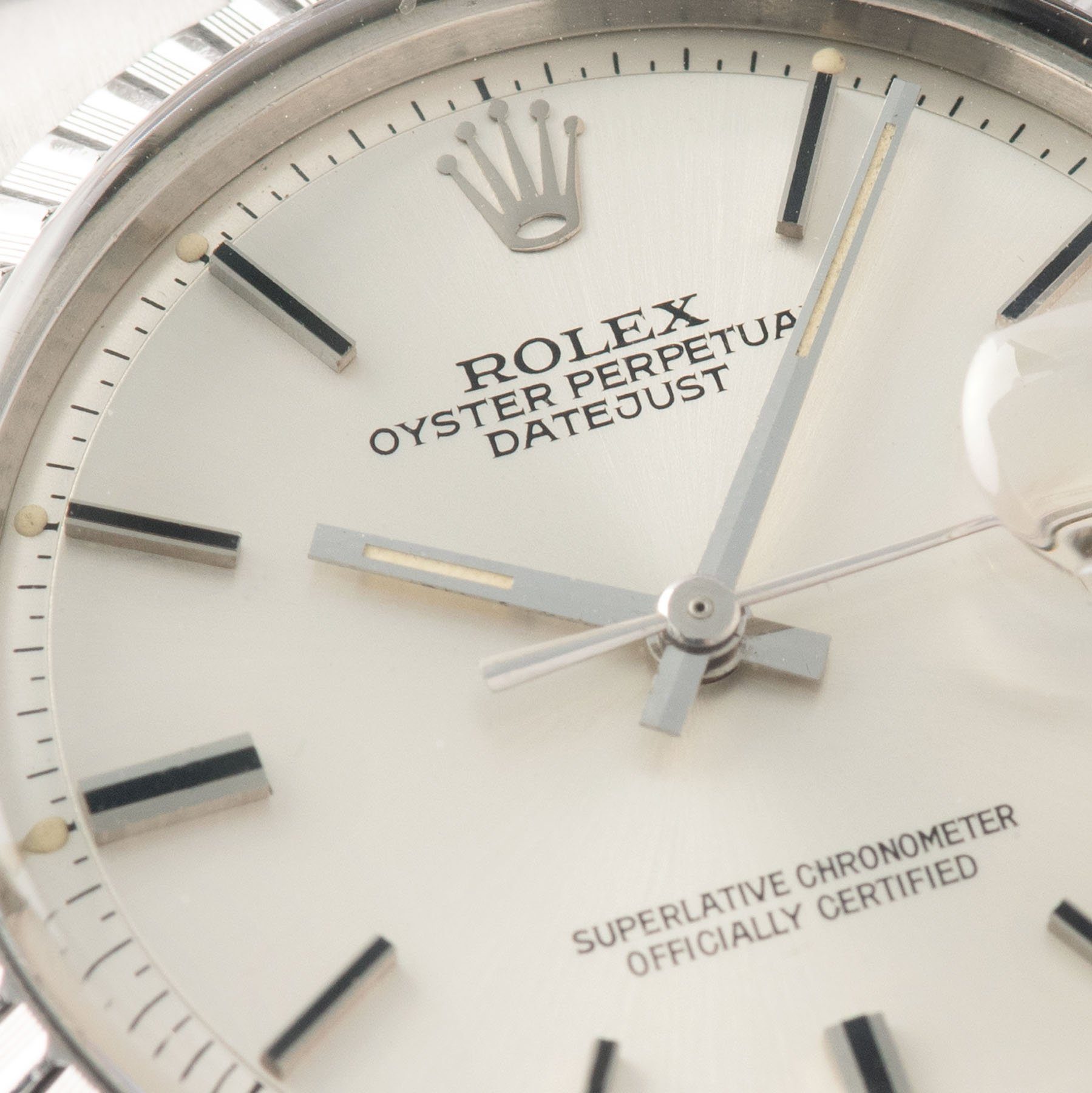 Rolex Datejust Silver Soleil Sigma Dial 1603