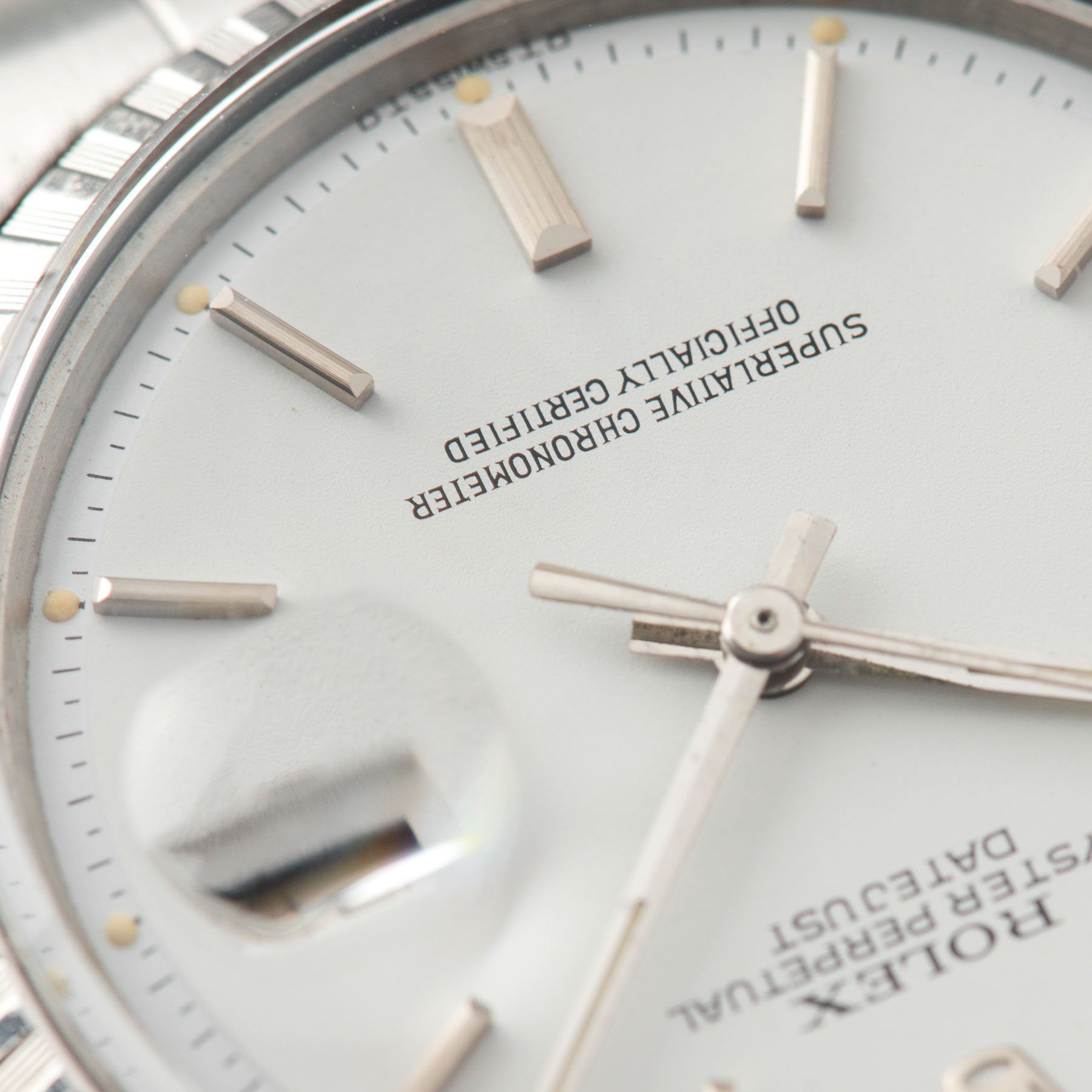 Rolex Datejust white sigma dial ref 1603