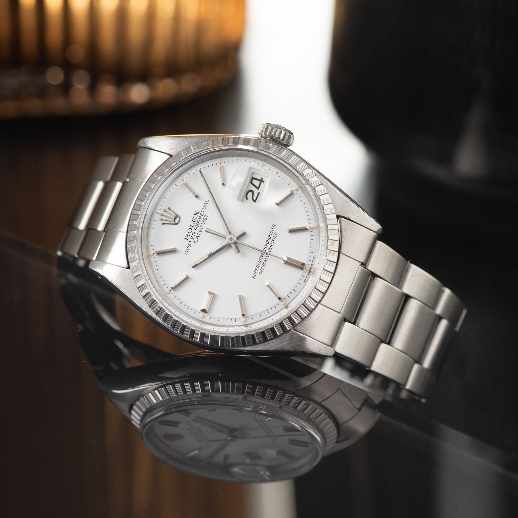 Rolex Datejust white sigma dial ref 1603