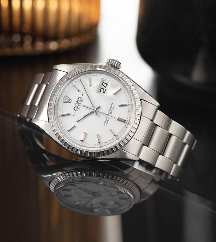 Rolex Datejust white sigma dial ref 1603