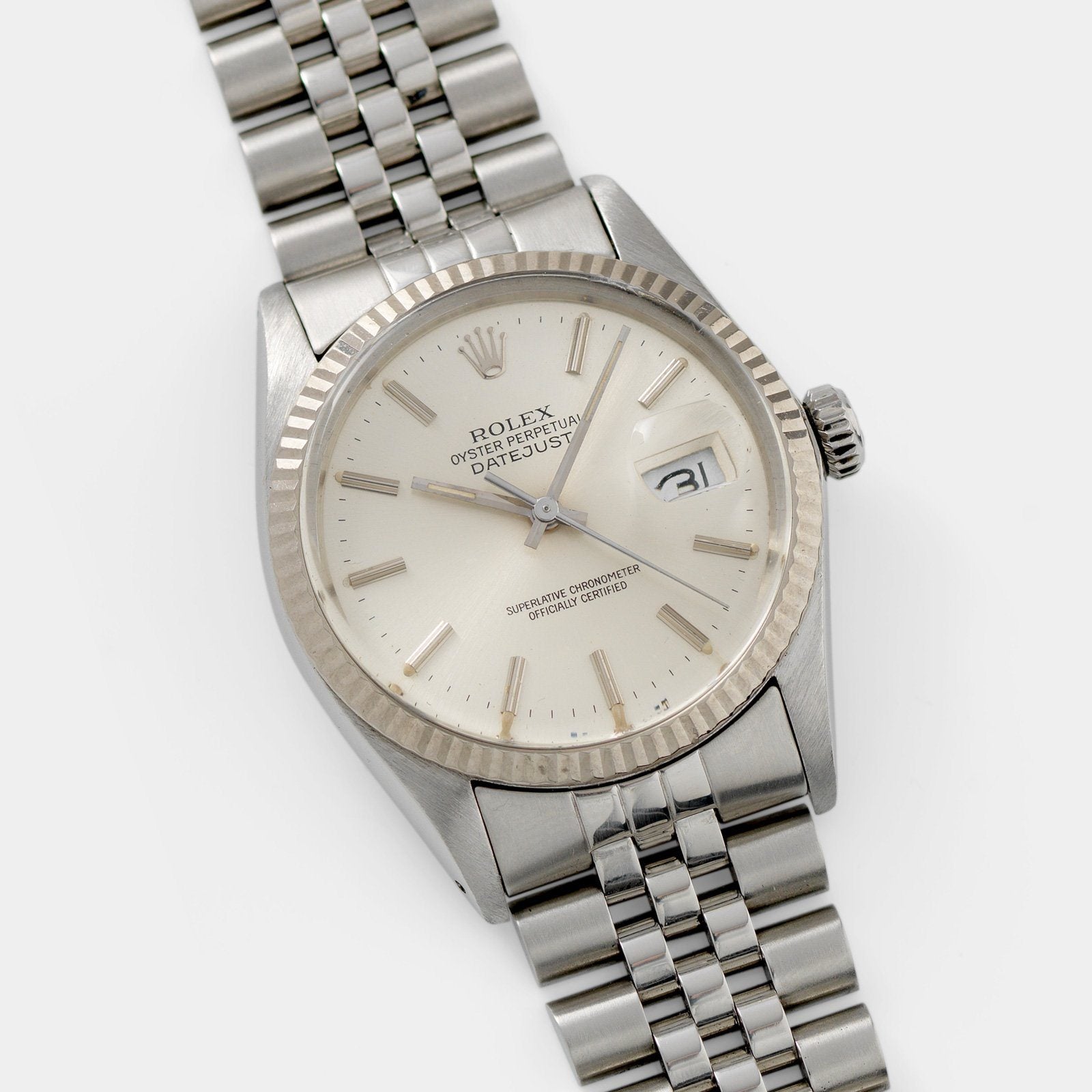 Rolex Datejust Reference 16014 Silver Dial