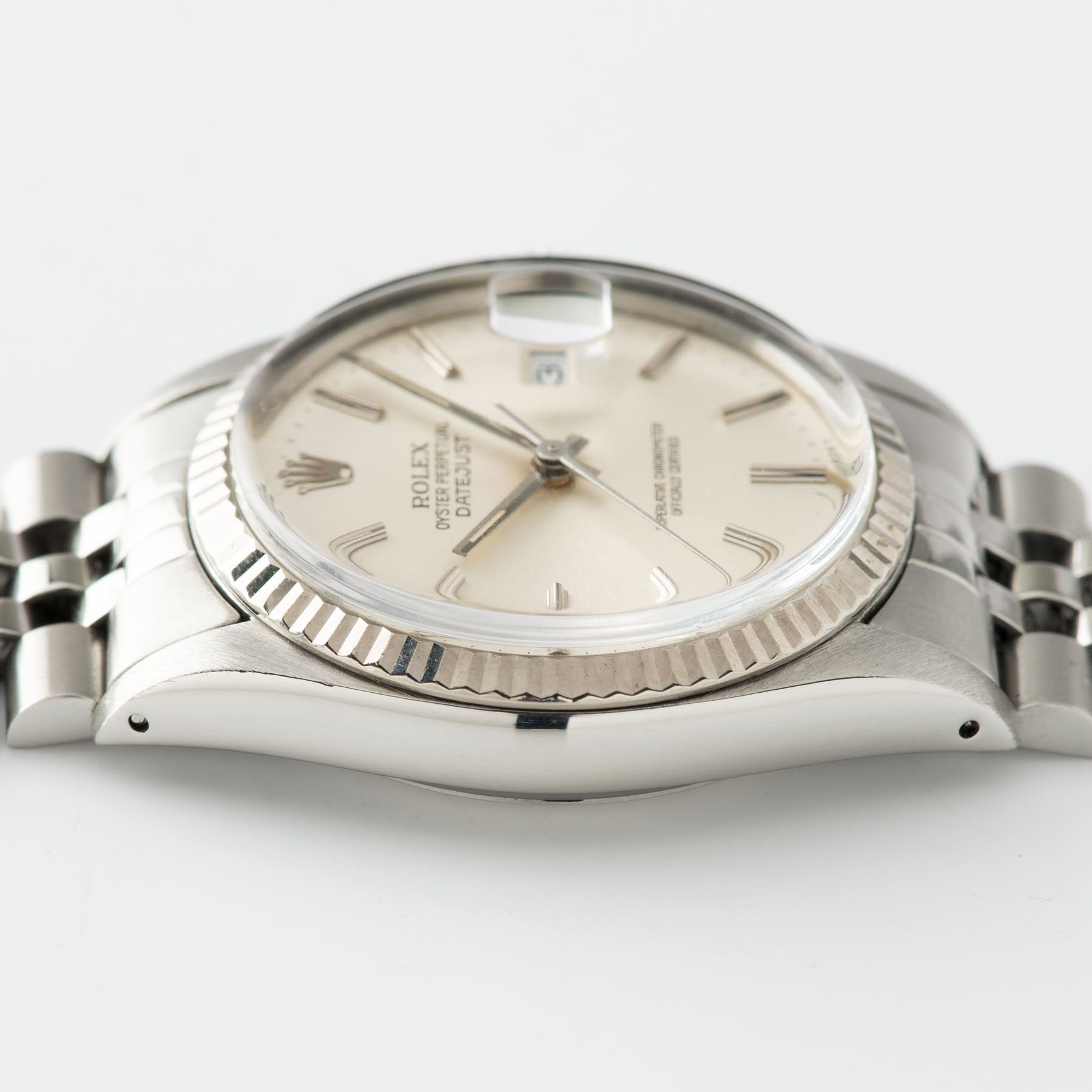 Rolex Datejust Reference 16014 Silver Dial