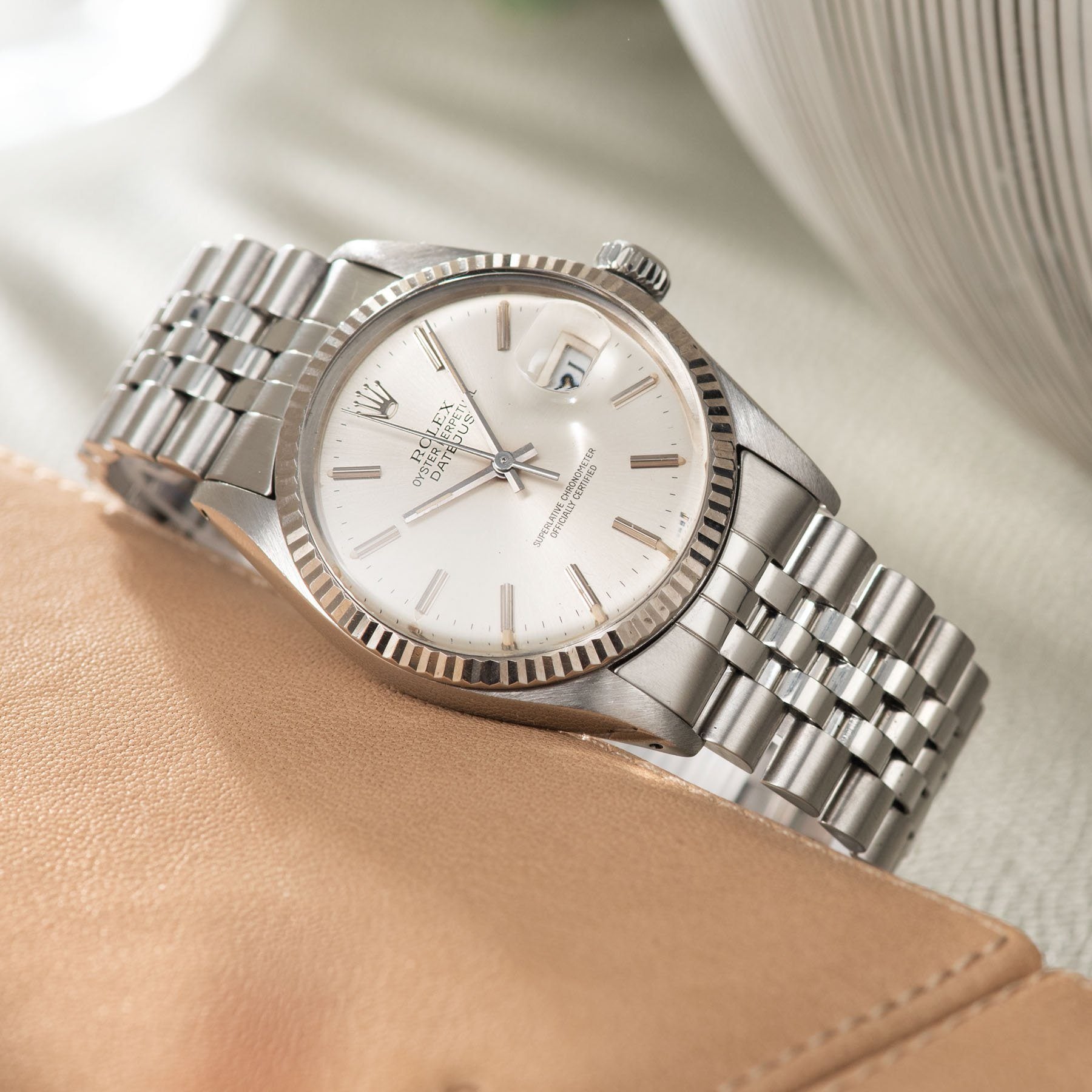 Rolex Datejust Reference 16014 Silver Dial