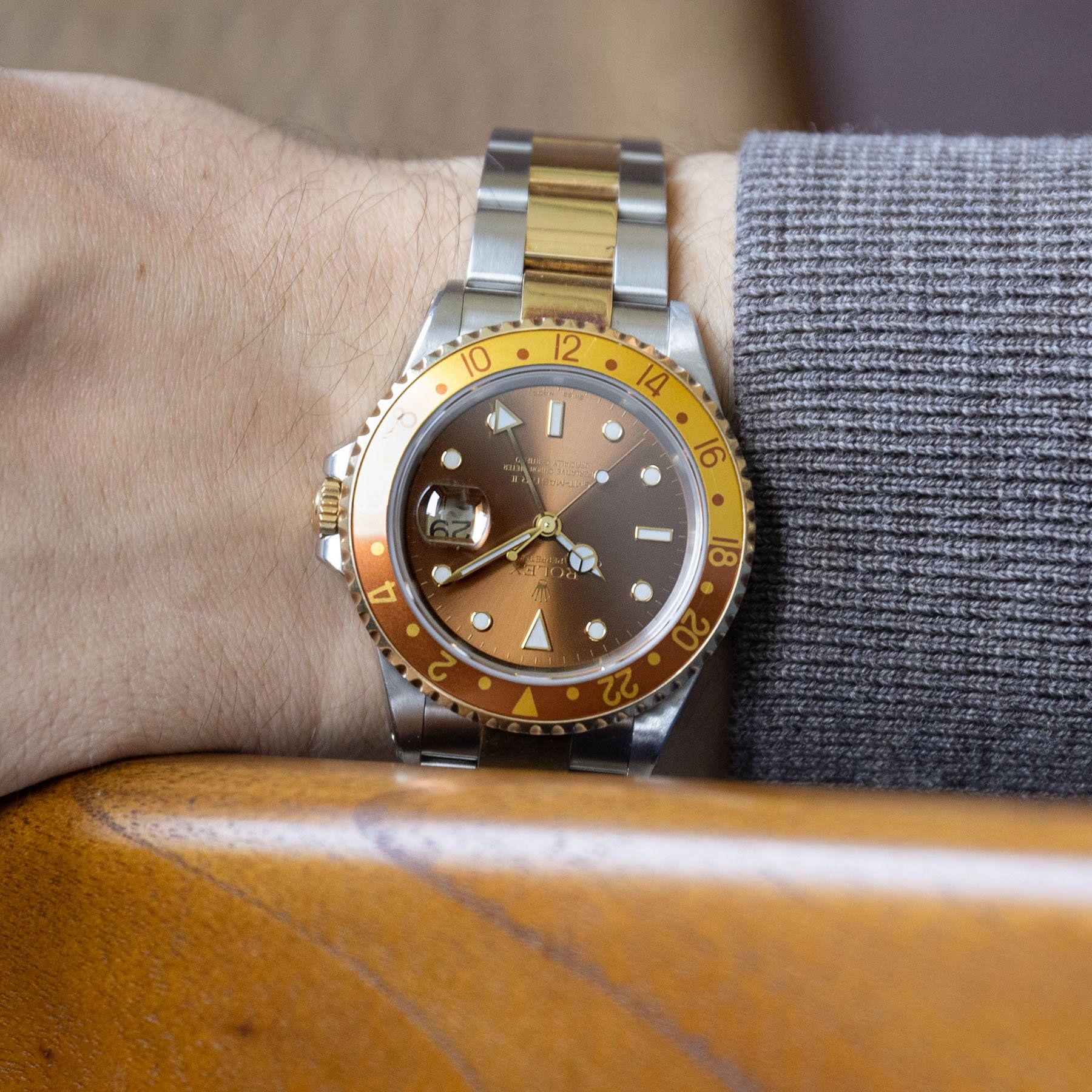 Rolex GMT-Master 2 16713 Brown Dial