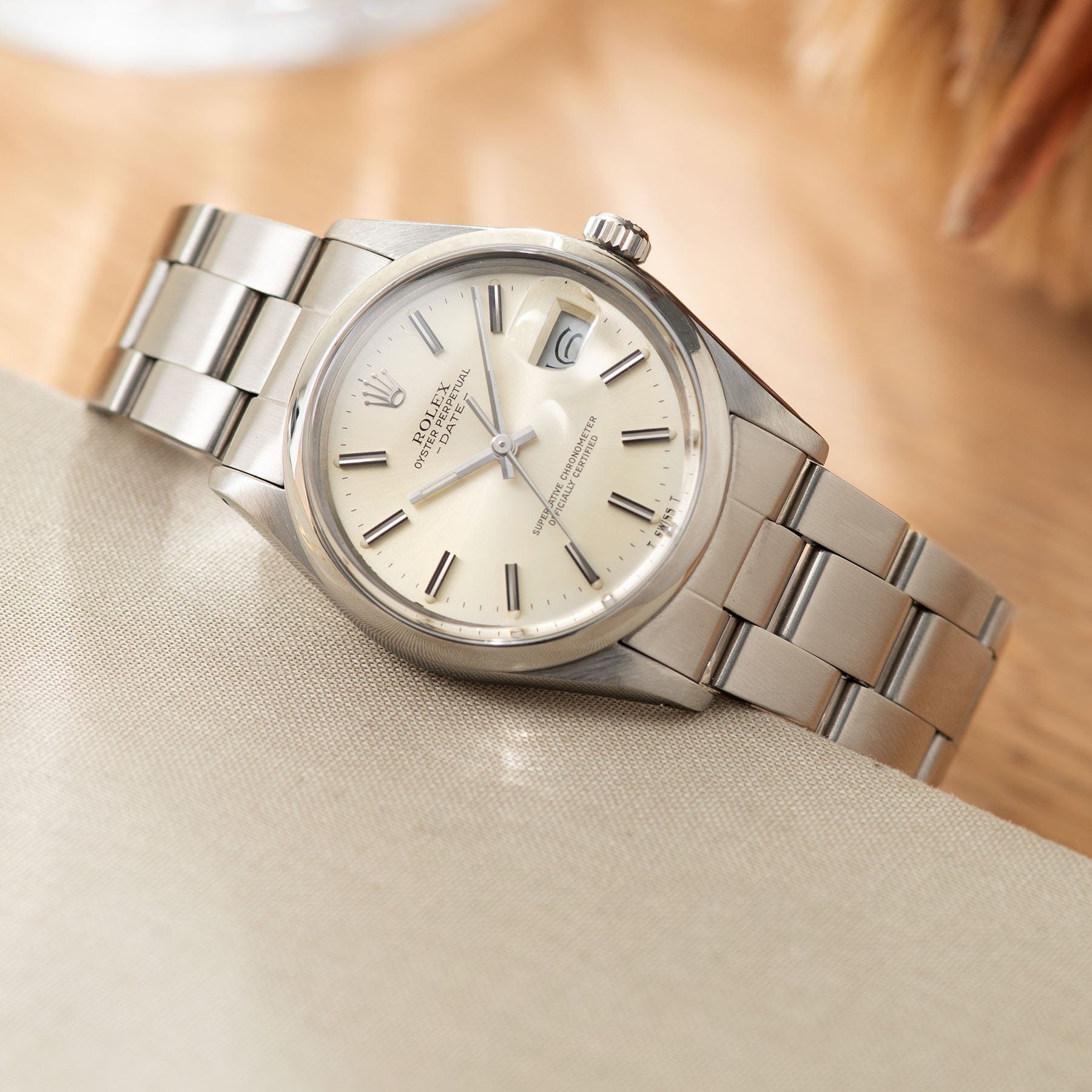 Rolex Oyster Perpetual Date Cream Dial 15000