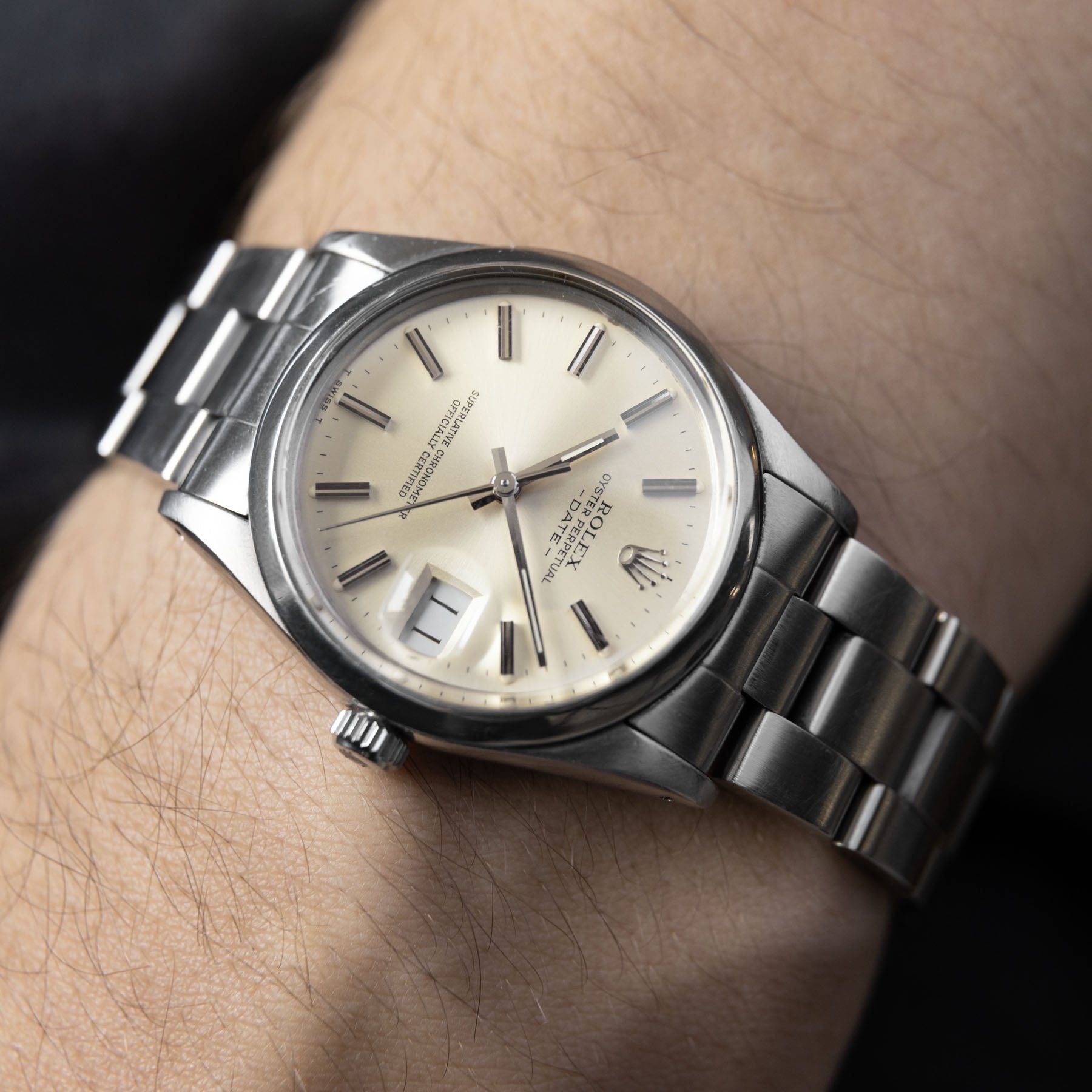 Rolex Oyster Perpetual Date Cream Dial 15000