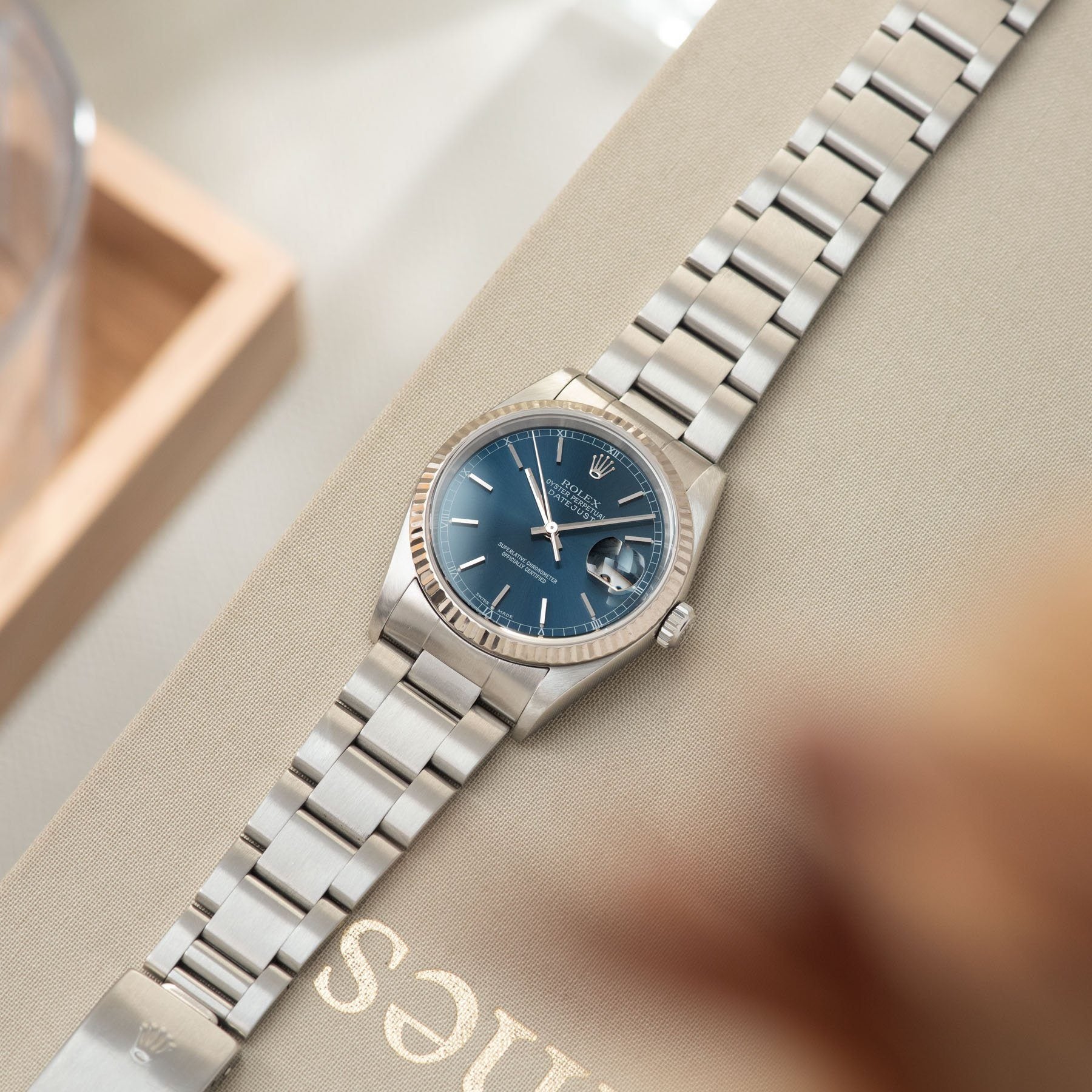 Rolex Datejust Blue Dial Reference 16234