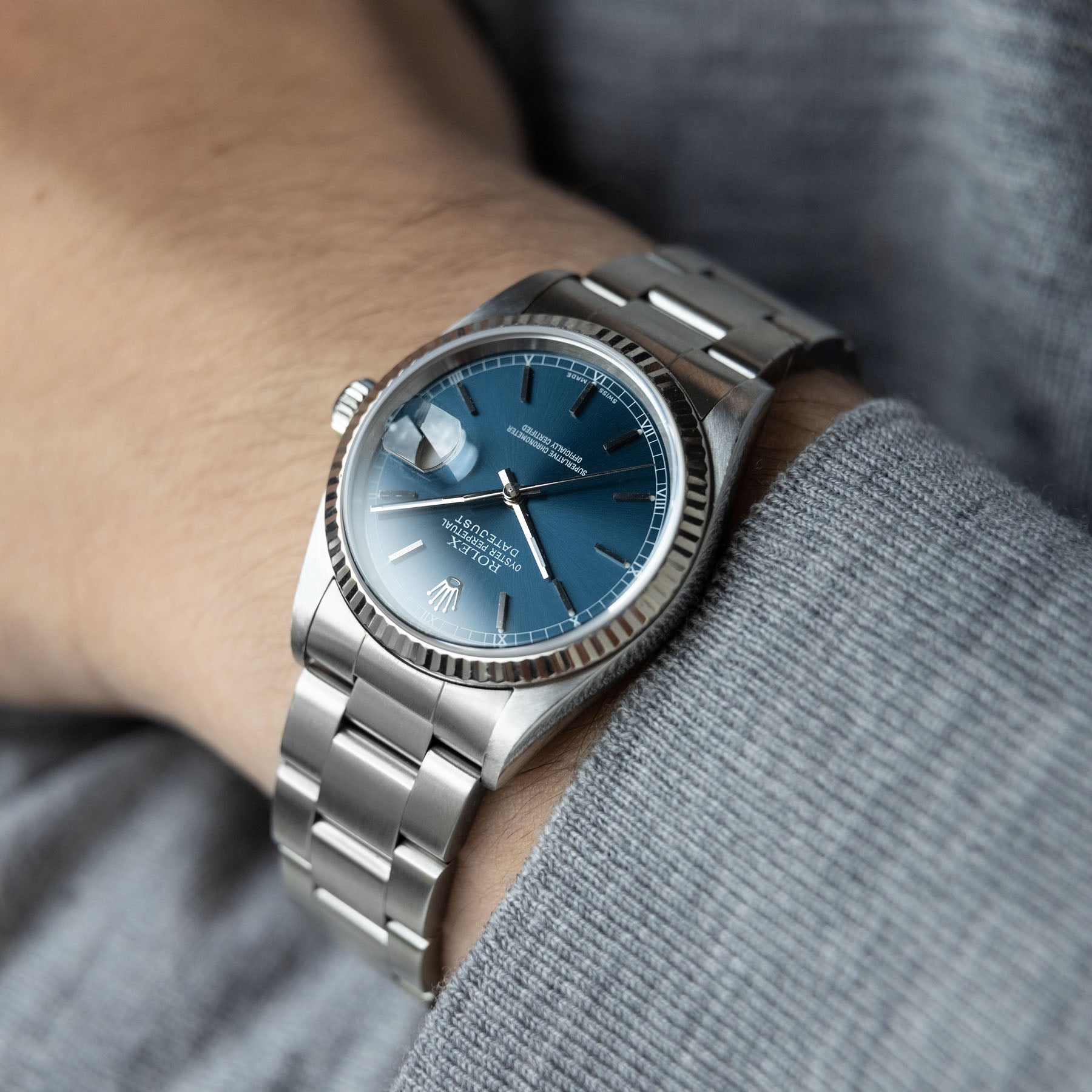 Rolex Datejust Blue Dial Reference 16234