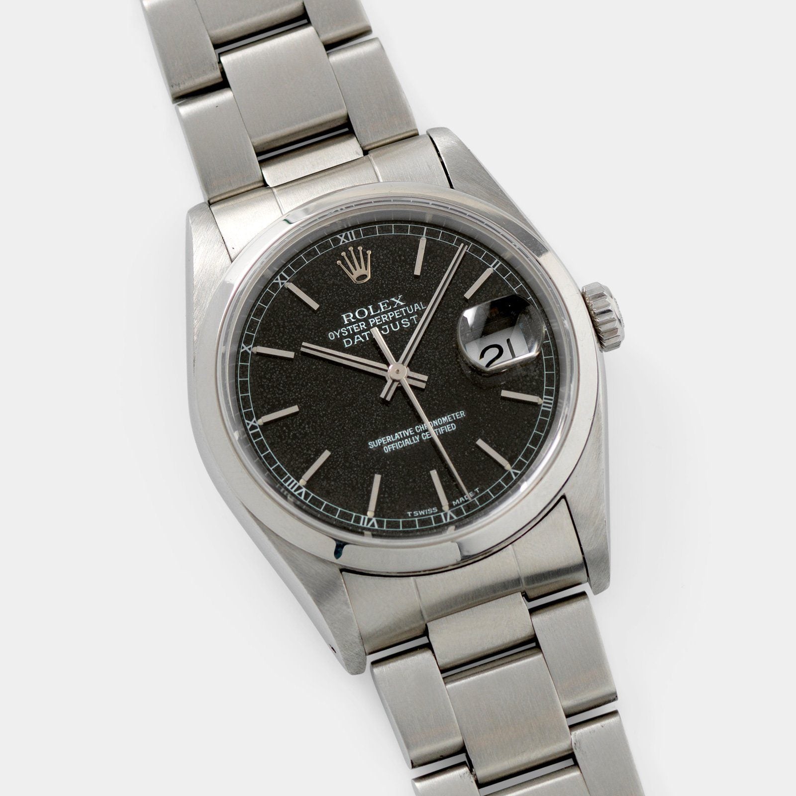 Rolex Datejust Black Stingray Dial Reference 16200