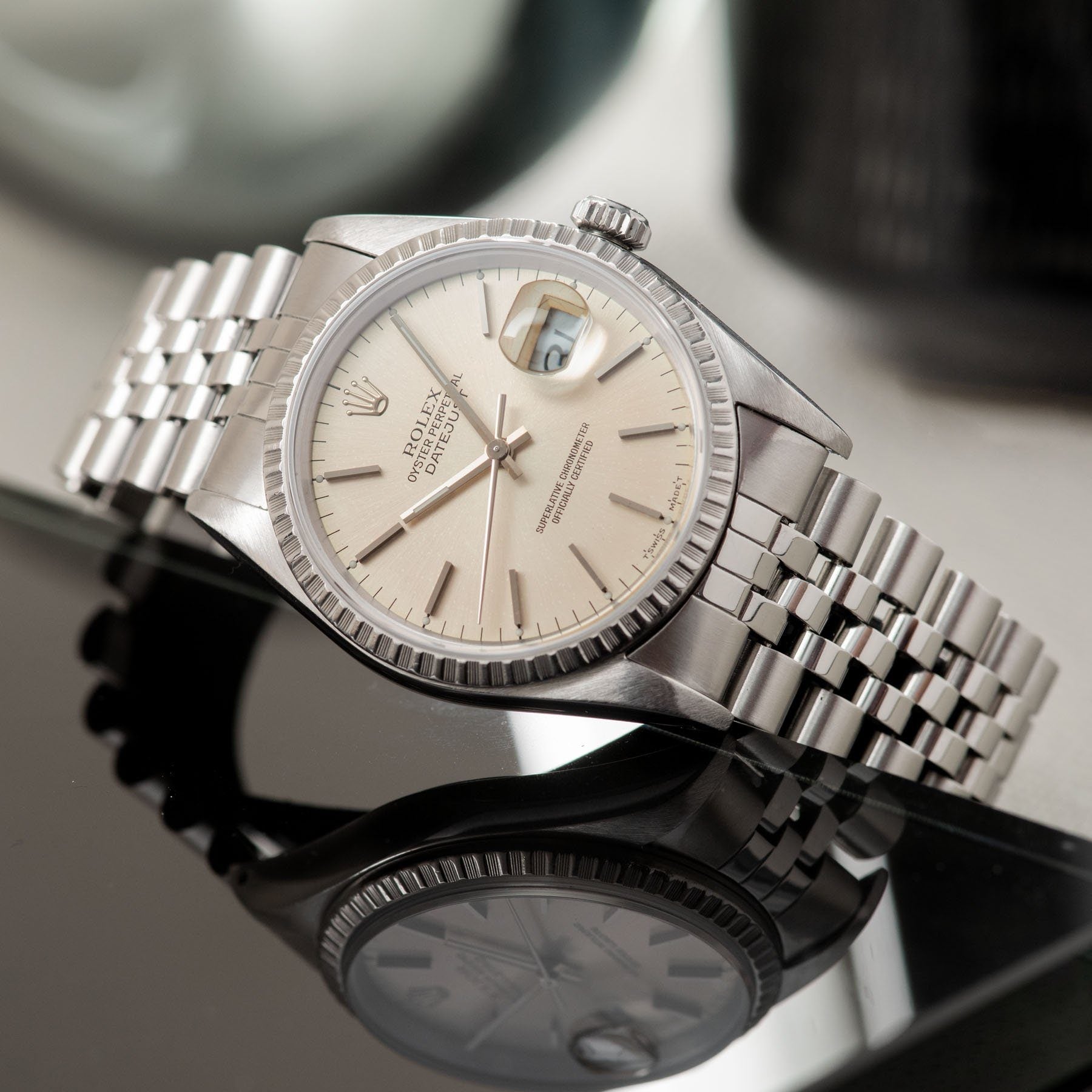 Rolex Datejust Silver Dial Reference 16220