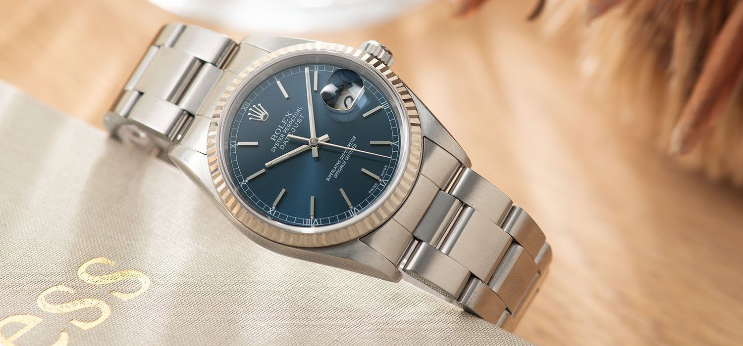 Rolex Datejust Blue Dial Reference 16234