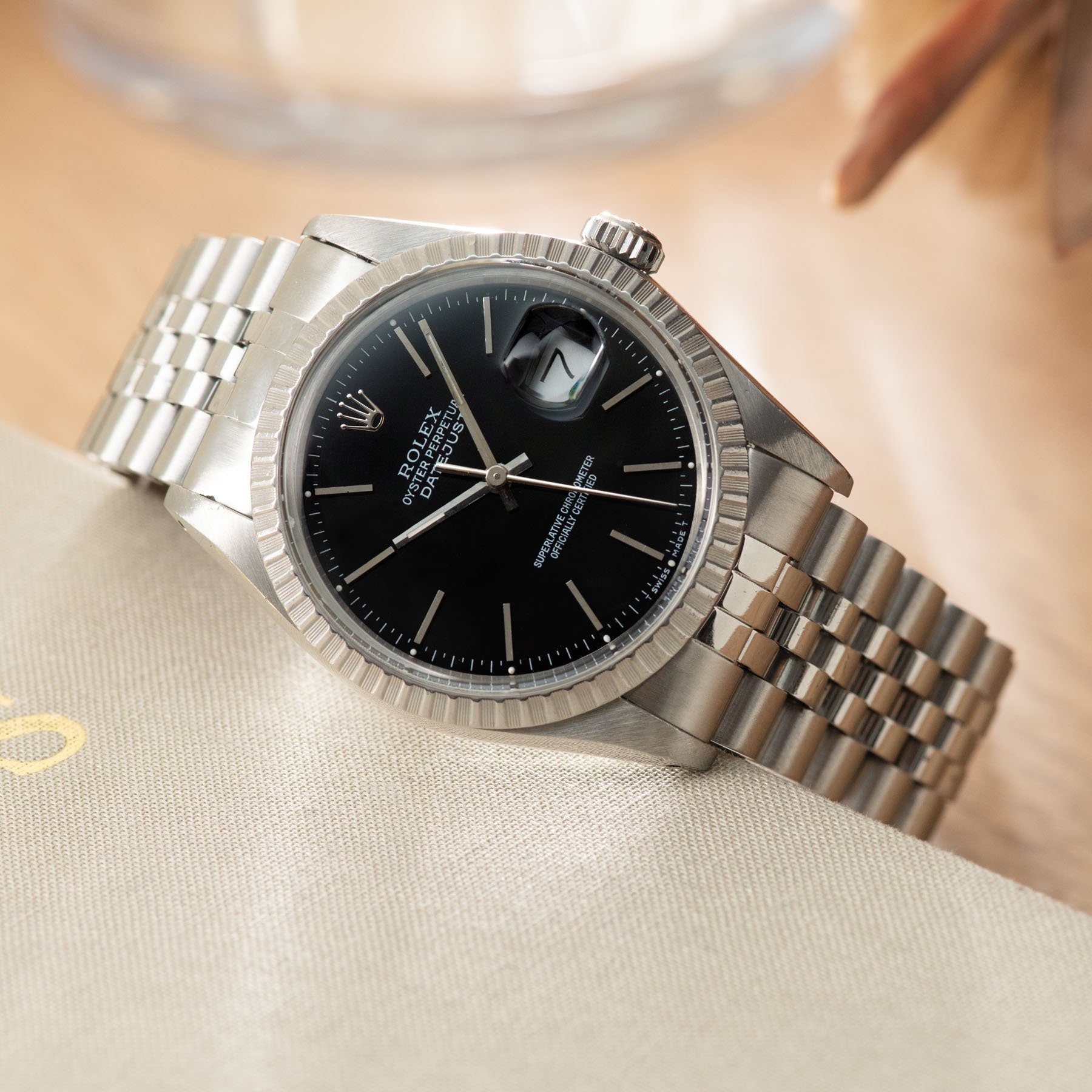 Rolex Datejust Black Dial 16030