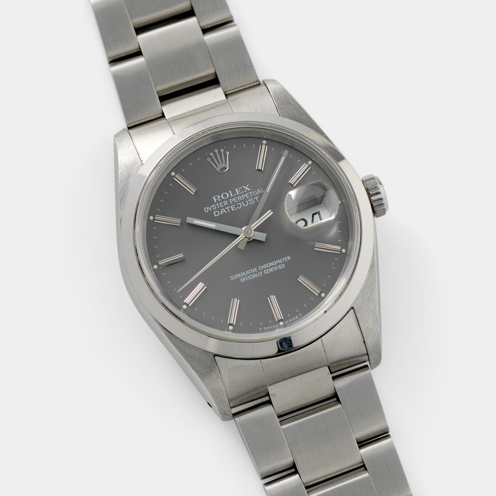 Rolex Datejust Grey Soleil Dial 16200