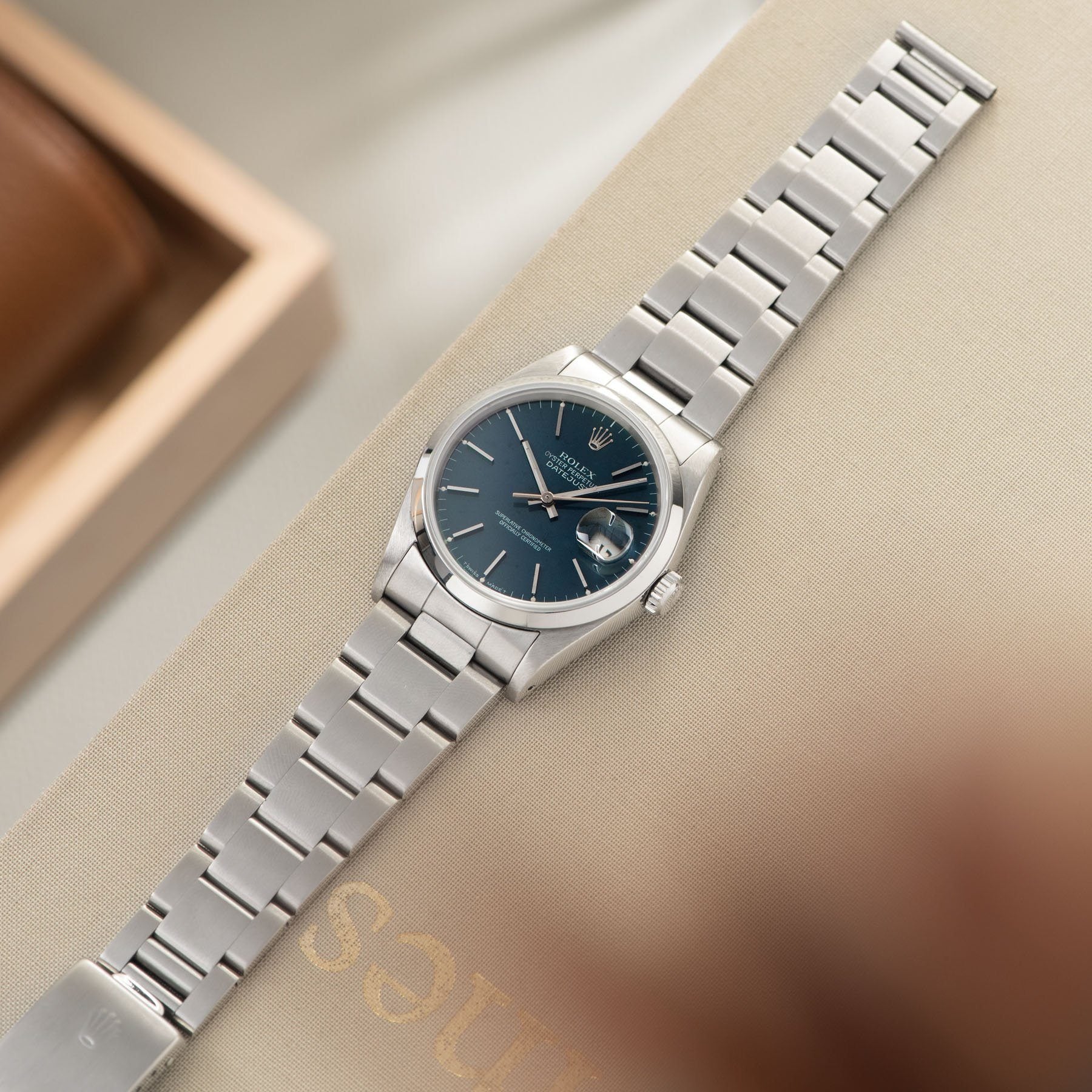 Rolex Datejust Blue Soleil Dial 16200