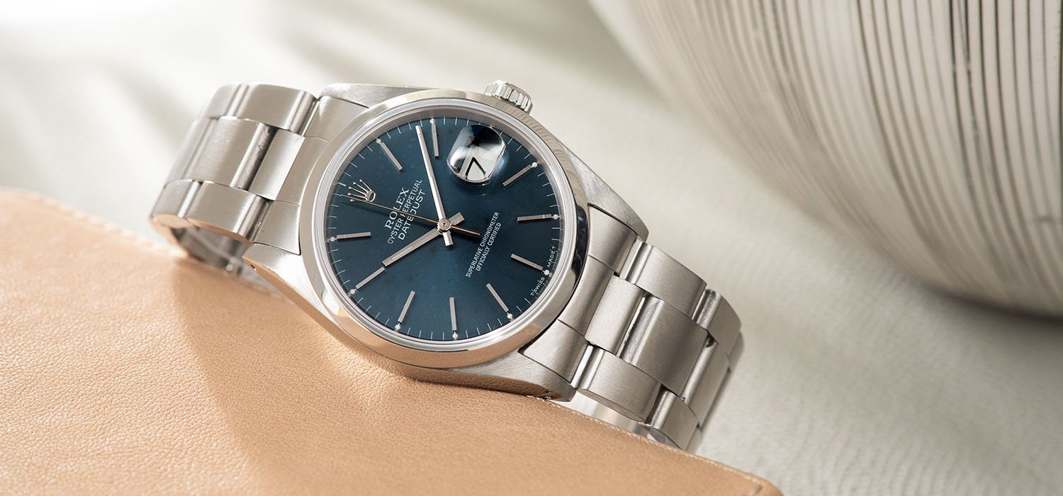 Rolex Datejust Blue Soleil Dial 16200