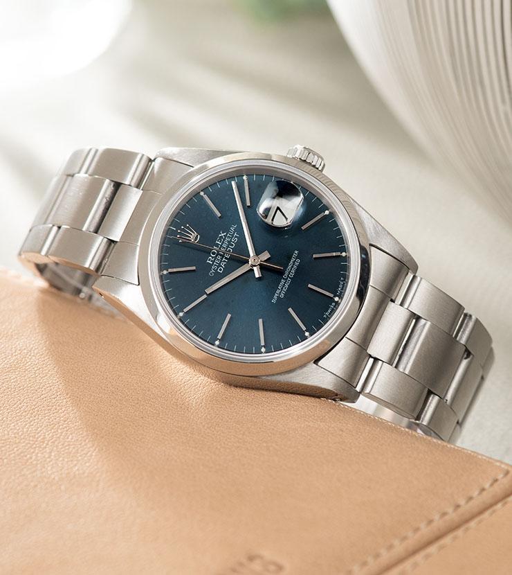 Rolex Datejust Blue Soleil Dial 16200