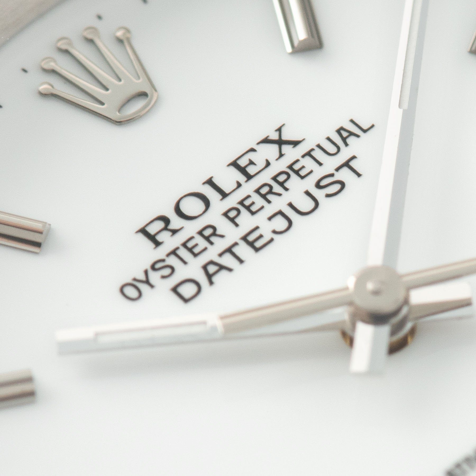 Rolex Datejust White Porcelain Dial Reference 16200