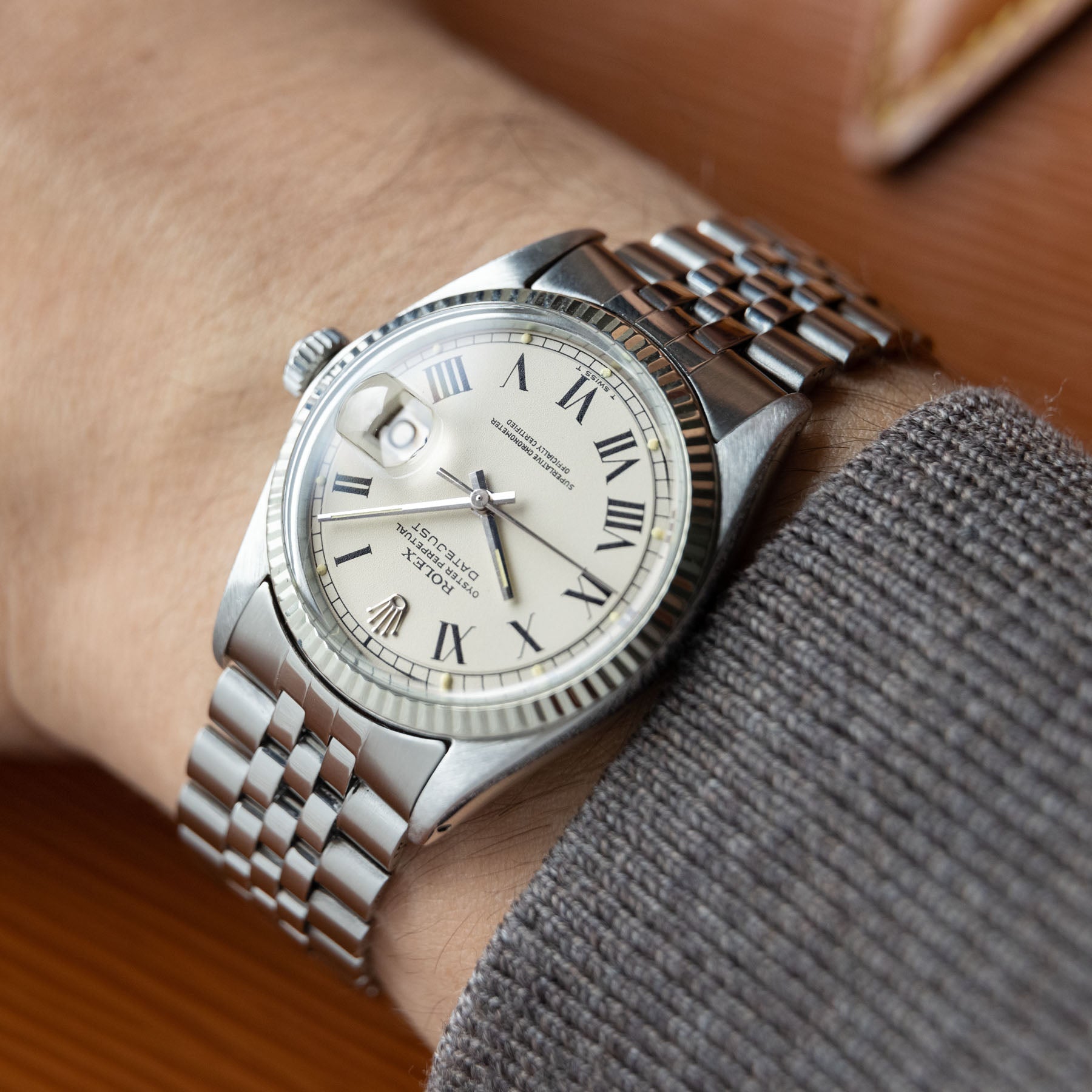 Rolex Datejust Reference 1601 Panna-Lite Buckley Dial