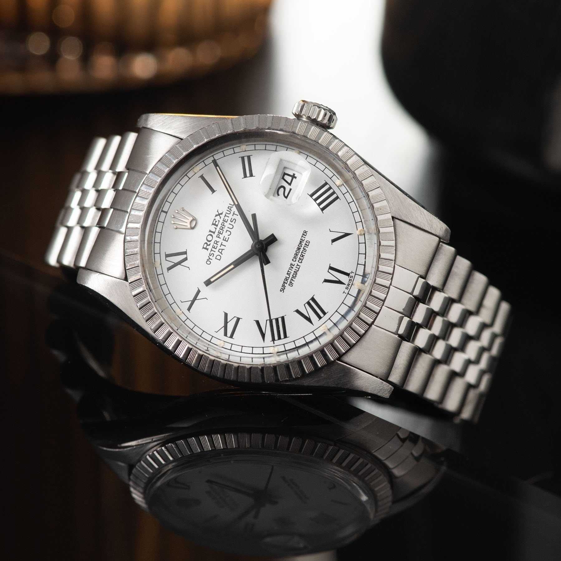 Rolex Datejust White Buckley Dial 16030