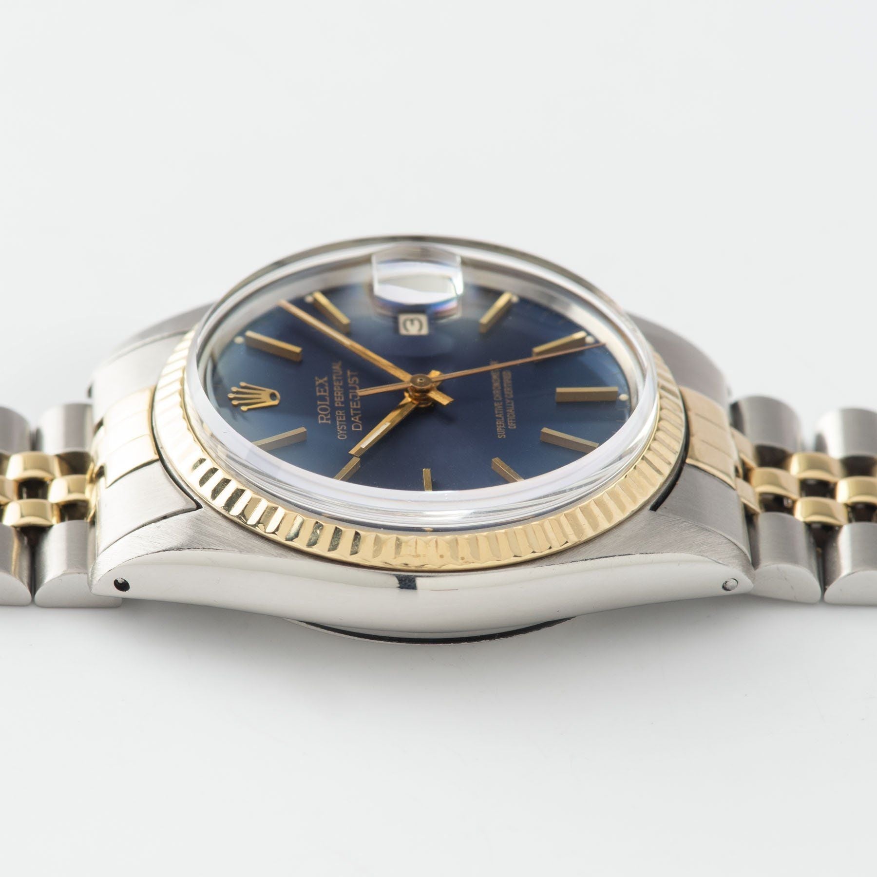 Rolex Datejust Steel and Gold 16013 Blue Dial