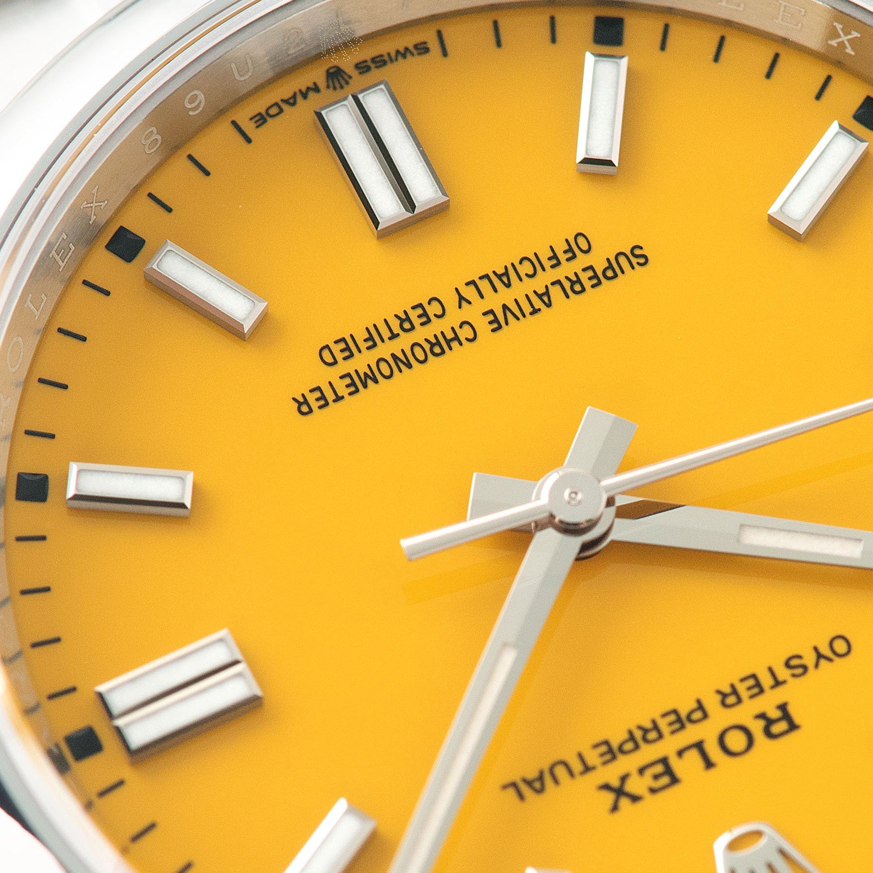 Rolex Oyster Perpetual Ref 126000 Yellow Stella Dial