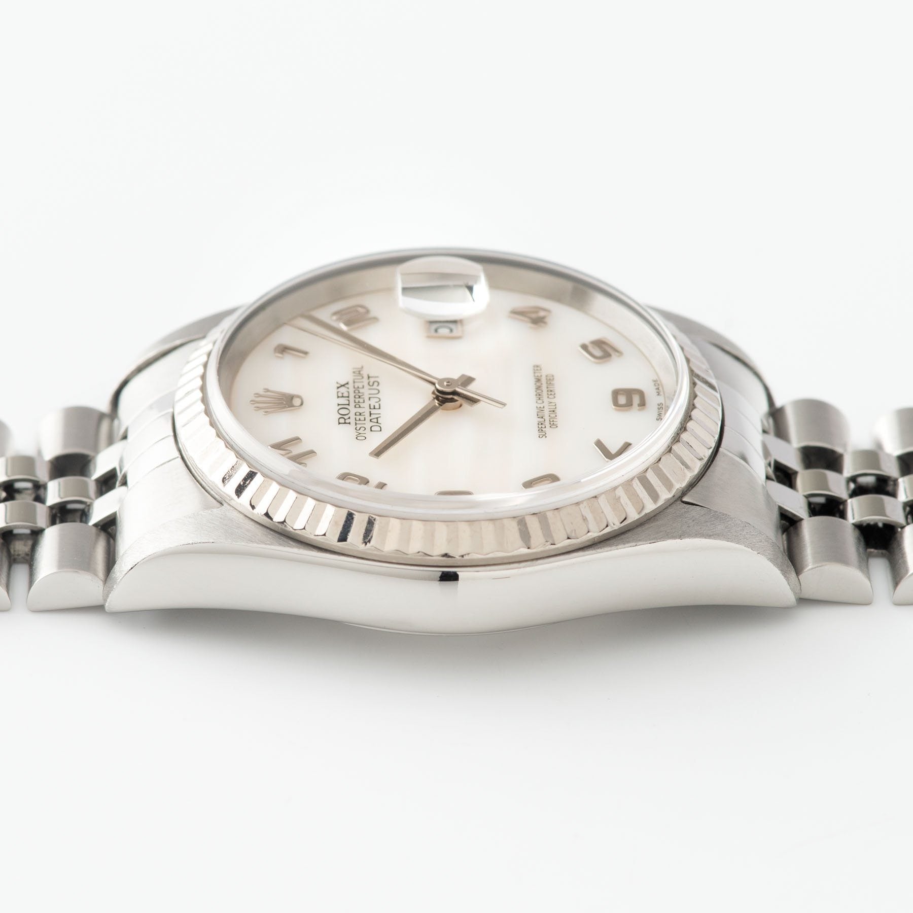 Rolex Datejust White Mother of Pearl Dial Reference 16234