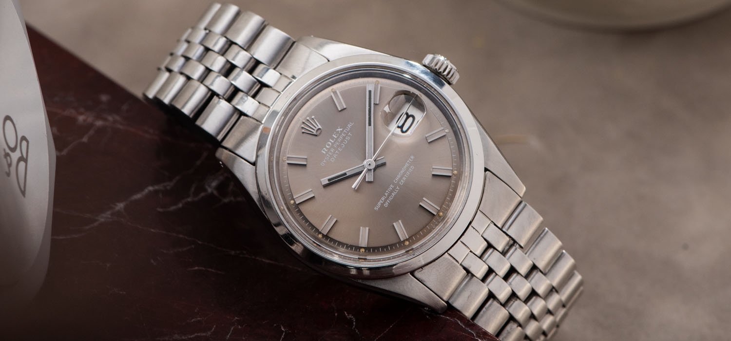 Rolex Datejust 1600 Taupe Wide Boy Dial