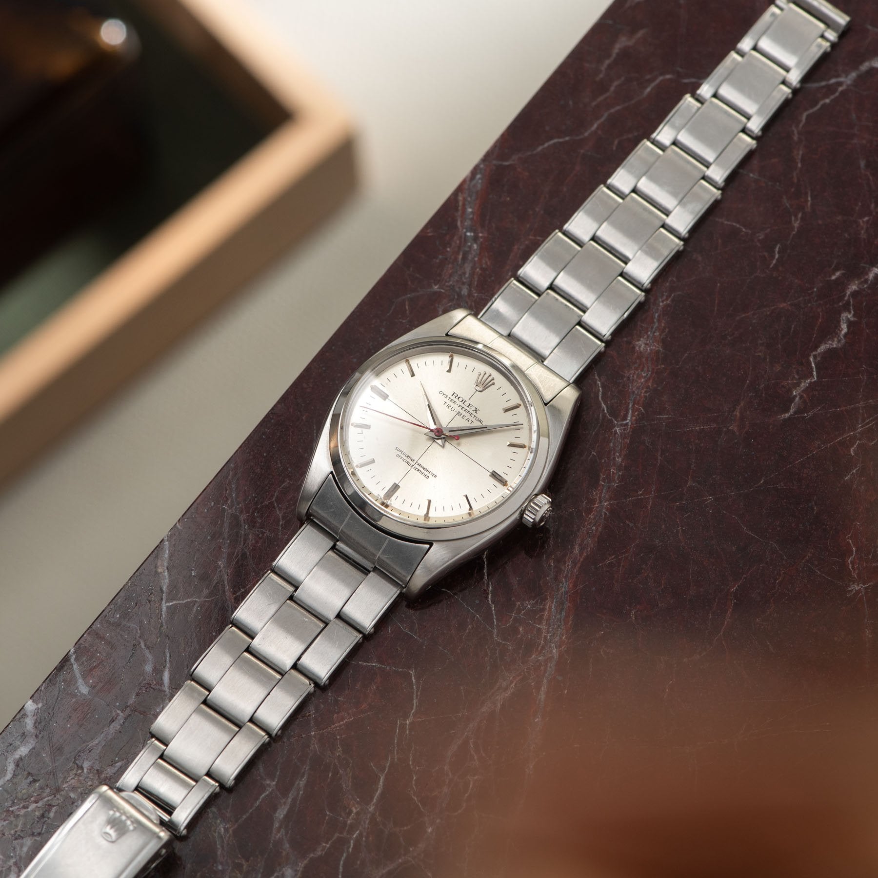 Rolex Oyster Tru Beat 6556 Silver Dial