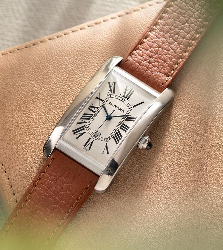 Cartier Tank Americaine White Gold Ref 1741