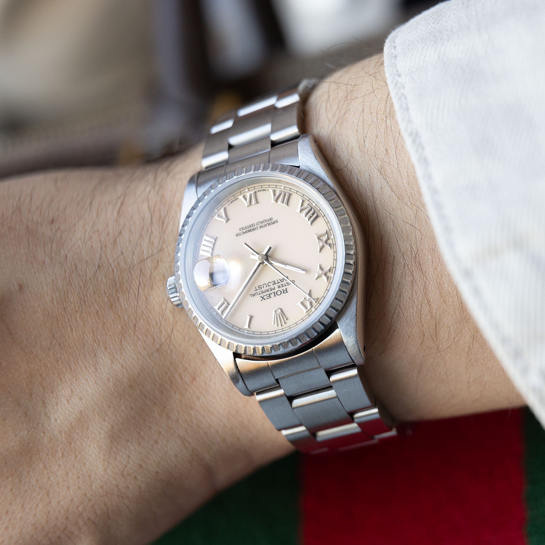 Rolex Datejust Cream Dial Reference 16220