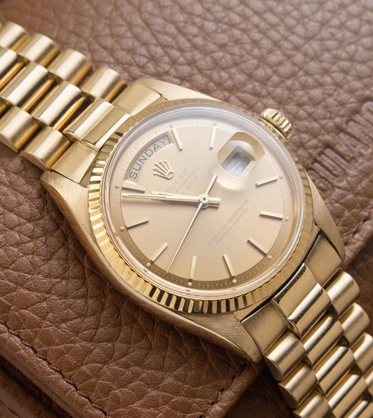 Rolex Day Date Yellow Gold Havana Dial 1803