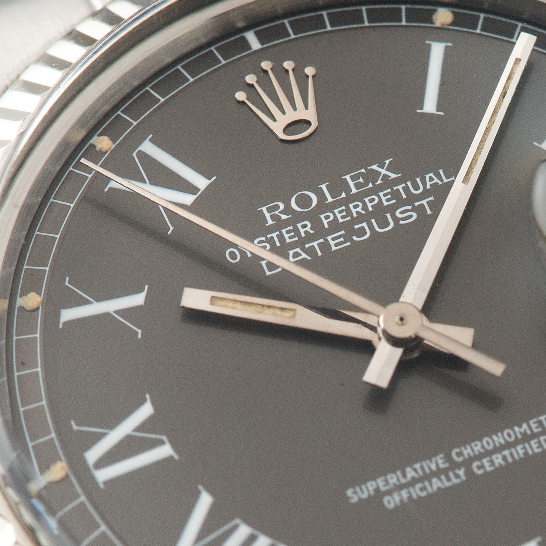 Rolex Datejust Reference 1601 Grey Buckley Dial