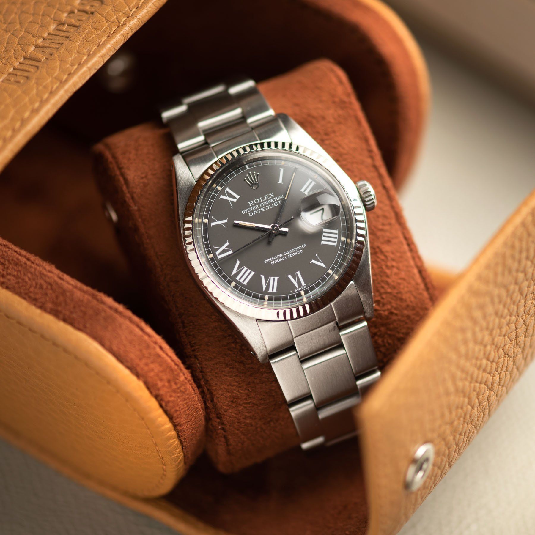 Rolex Datejust Reference 1601 Grey Buckley Dial