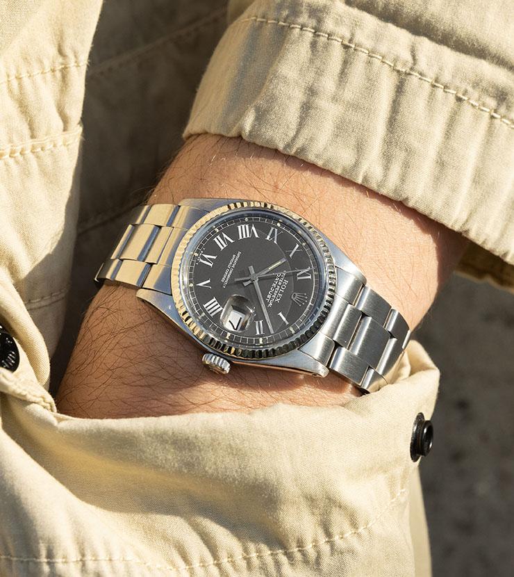 Rolex Datejust Reference 1601 Grey Buckley Dial