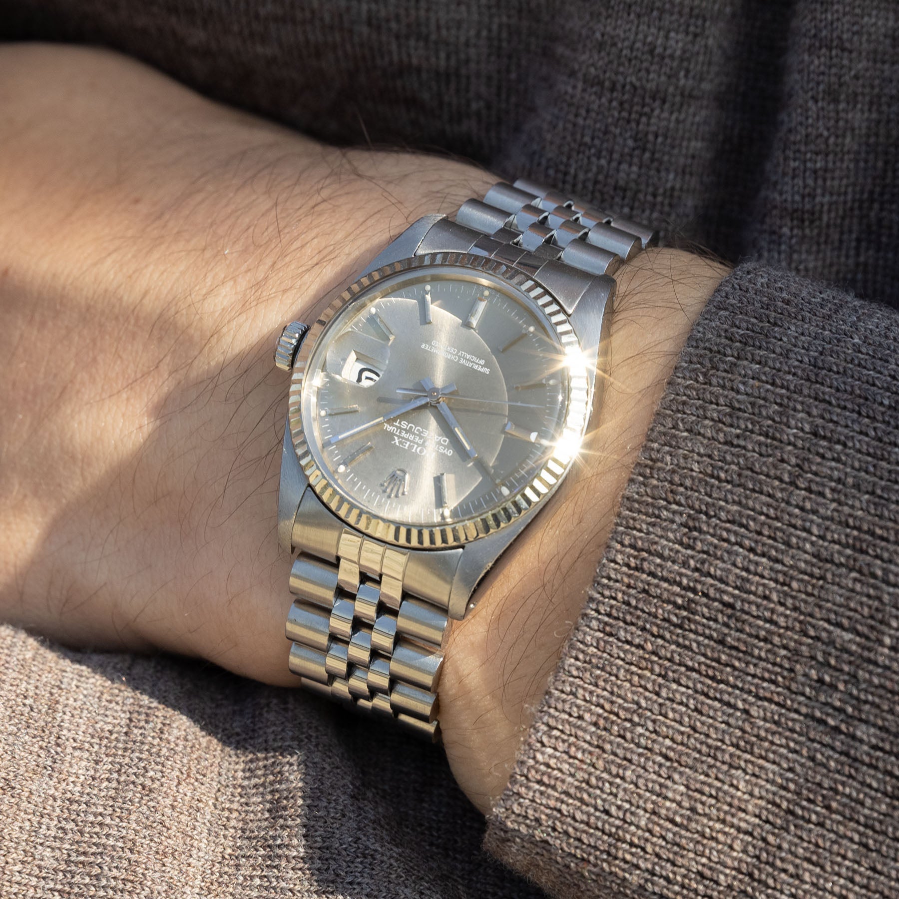 Rolex Datejust 16014 Taupe Dial