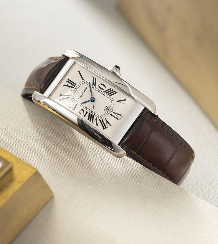 Cartier Tank Americaine White Gold Ref 1741 20 Year Award