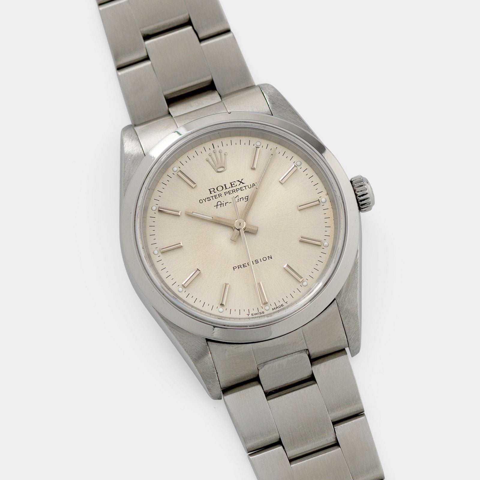 Rolex Air King Silver Soleil Dial  Ref 14000