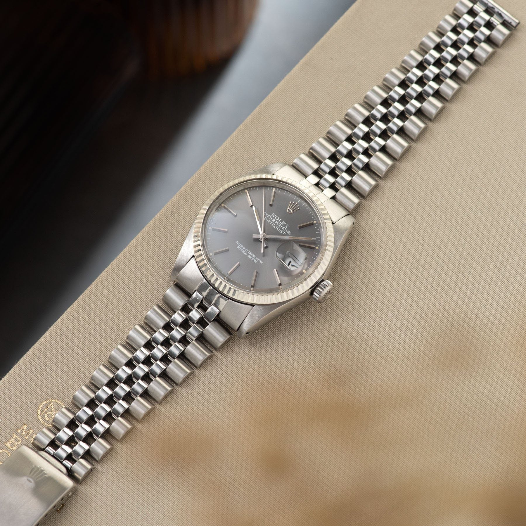 Rolex Datejust Grey dial ref 16014