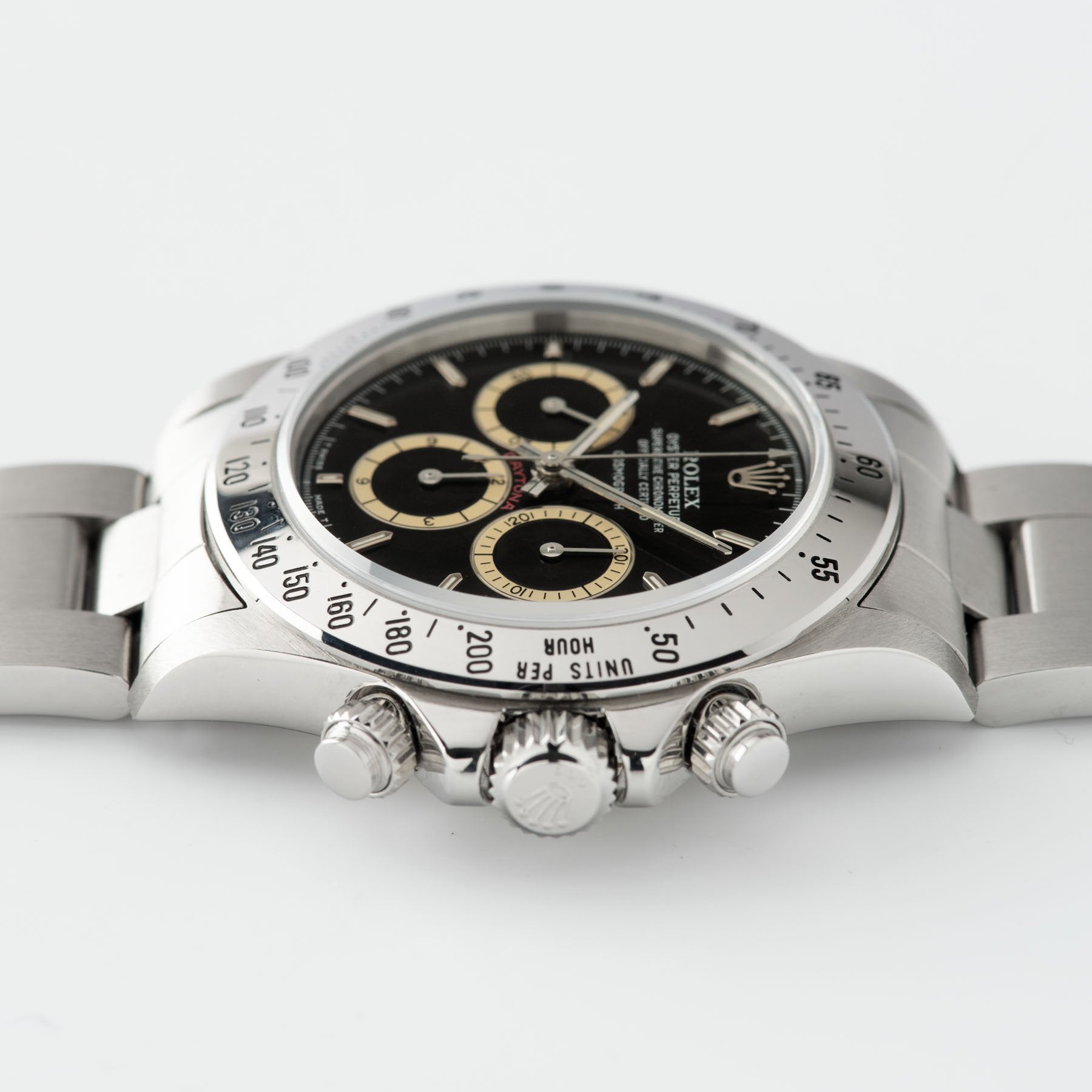 Rolex Daytona Steel 16520 Black Floating Dial Box and Papers