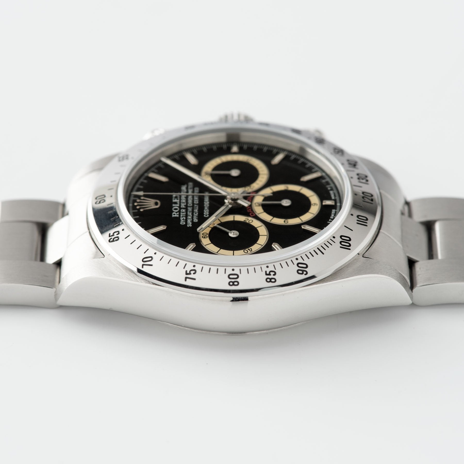 Rolex Daytona Steel 16520 Black Floating Dial Box and Papers